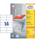 Etiketten ultragrip 3653, weiß 105x42,3mm, rechteckig, 