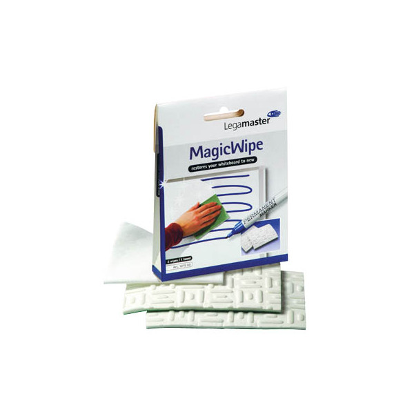 8713797052269 - - Reinigungstuch Schreibtafel Magnettafel MagicWipe nicht nachfüllbar 60°C inkl 2 MagicWipes 1 Trockentuch 100 % Melamin 2 St Pack