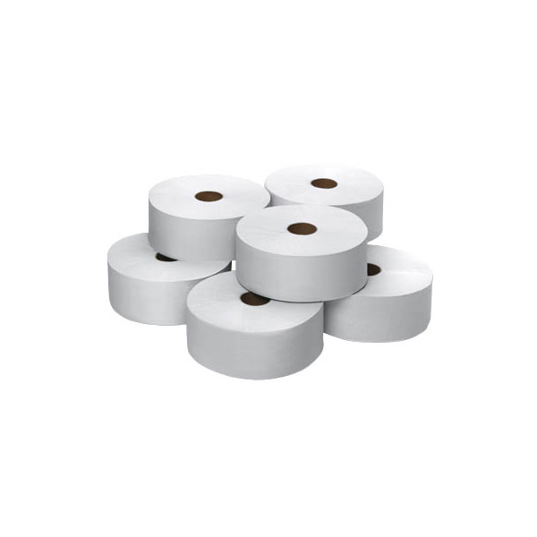 7310791199542 - TORK JUMBO - Toilettenpapier Industrierolle Standard-Tissue 1-lagig weiß VE 6 Rollen ab 21 VE