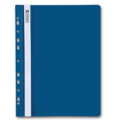 Schnellhefter 102015230, A4, blau, Polyvinylchlorid (PVC), Vorderdeckel transparent