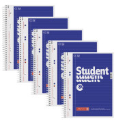 Collegeblock 10-67951 Student, Lineatur 21 / liniert mit Rand innen, A5, 70g, blau, 80 Blatt