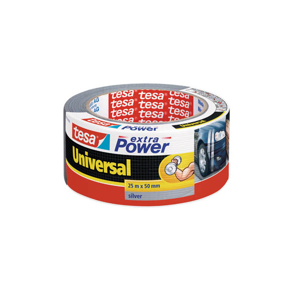 4042448033253 - tesa Gewebebänder tesa extra Power Universal Gewebeband silber - 56388-00000-12 50 mm x 25 m Silber