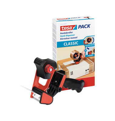 Packbandabroller Tesapack Classic 56403-00000-01, mit Bremse, für Packband bis 50mm x 66m