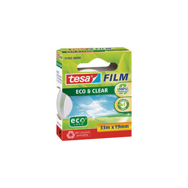 4042448164926 - tesa 57043-00000-01 tesafilm Eco & Clear Transparent (L x B) 33 m x 19 mm 1 St