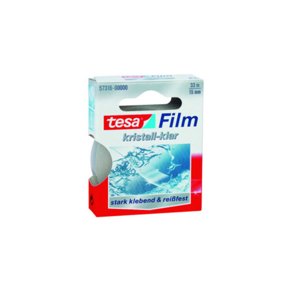 4042448039972 - tesa Film kristall-klar 15 mm x 33 m universeller Klebefilm aus PP-Folie reißfest (57316-00000-01) (57316-00000-01)