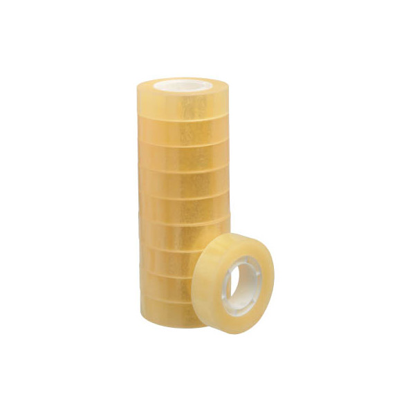 4042448049698 - tesa Klebefilm tesafilm Standard 57387 Transparent 15 mm (B) x 33 m (L) PP (Polypropylen) 10 Rollen