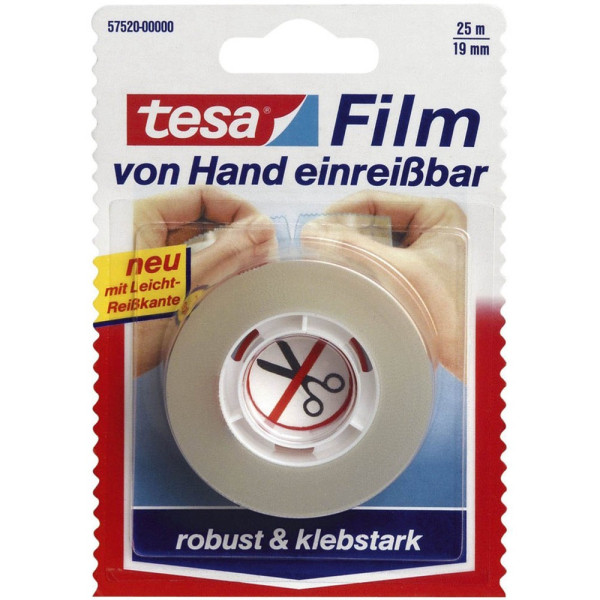 4042448091826 - Film von Hand einreißbar transparent 19 mm x 25 m