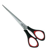 Schere 16cm schwarz/rot