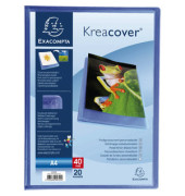 Sichtbuch Kreacover 5722E, blau, A4, mit 20 Hüllen, Polypropylen (PP)