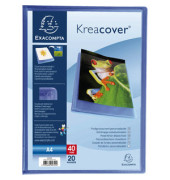 Sichtbuch Kreacover Chromaline 5722E blau A4 PP mit 20 Hüllen