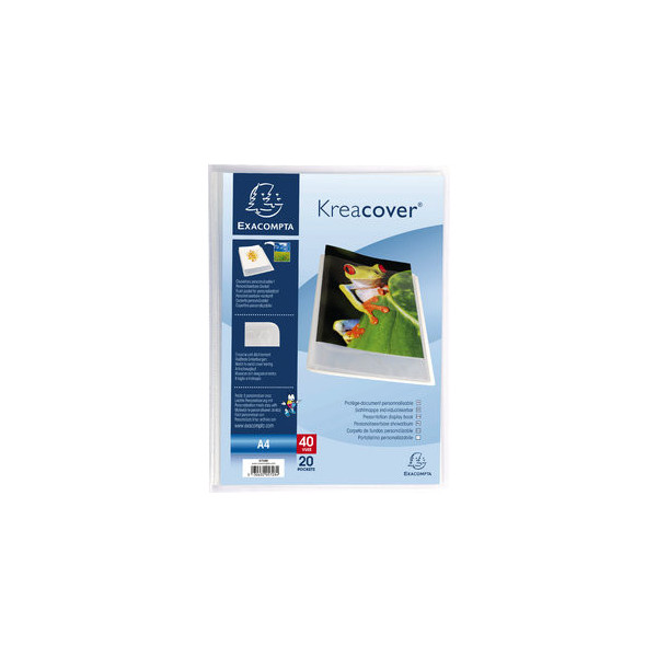 3130630057284 - Sichtbuch Kreacover Chromaline 5728E transparent A4 PP mit 20 Hüllen