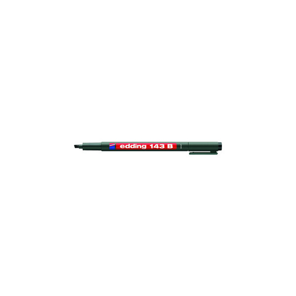 4004764001163 - Folienstift 143 b 143 b 1-3mm schwarz nicht dokumentenecht - Edding