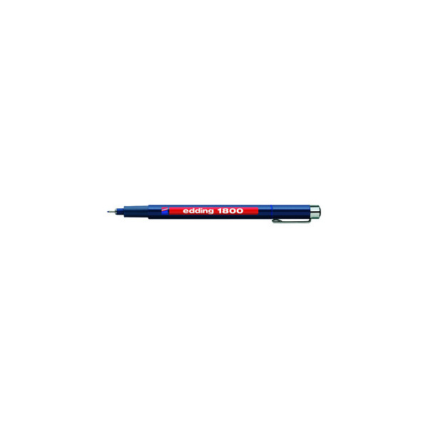 4004764044122 - 10 x Faserzeichner edding 1800 profipen 03 ca 035mm blau