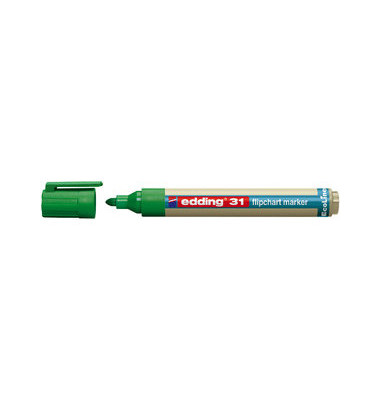 Flipchartmarker 31 Ecoline, 31-004, Stift, grün, 1,5-3mm Rundspitze