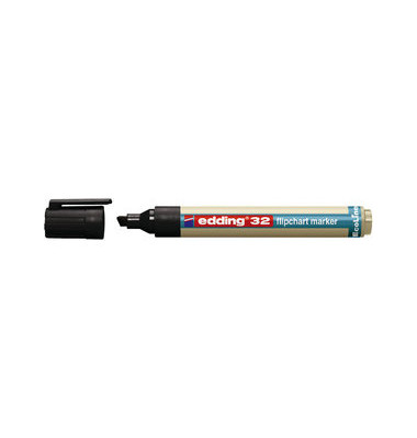 Flipchartmarker 32 Ecoline, 32-001, Stift, schwarz, 1-5mm Keilspitze