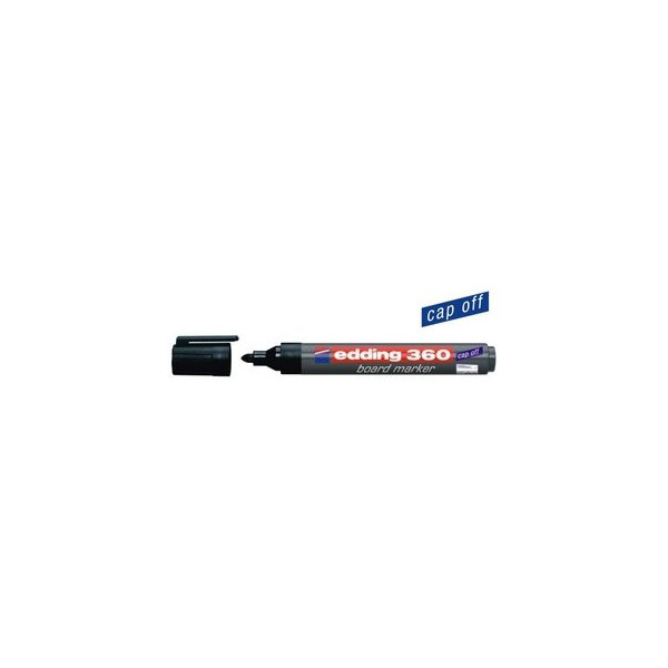 4004764391257 - EDDING 4-360001 Whiteboardmarker 360 schwarz Strichbreite 15-3 mm Rundspitze