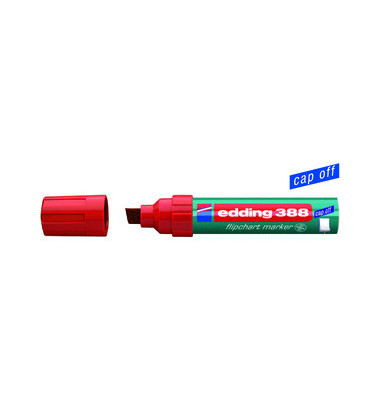 Flipchartmarker 388, 388-2, Stift, rot, 4-12mm Keilspitze