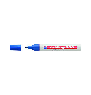 Lackmarker 750, 4-750003, Stift, blau, 2-4mm Rundspitze