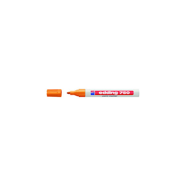 4004764018550 - edding 750 Lackmarker Permanent Orange Medium Rundspitze 4 mm