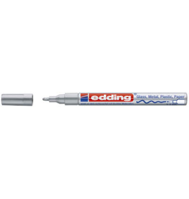 Lackmarker 751, 4751054, Stift, silber, 1-2mm Rundspitze