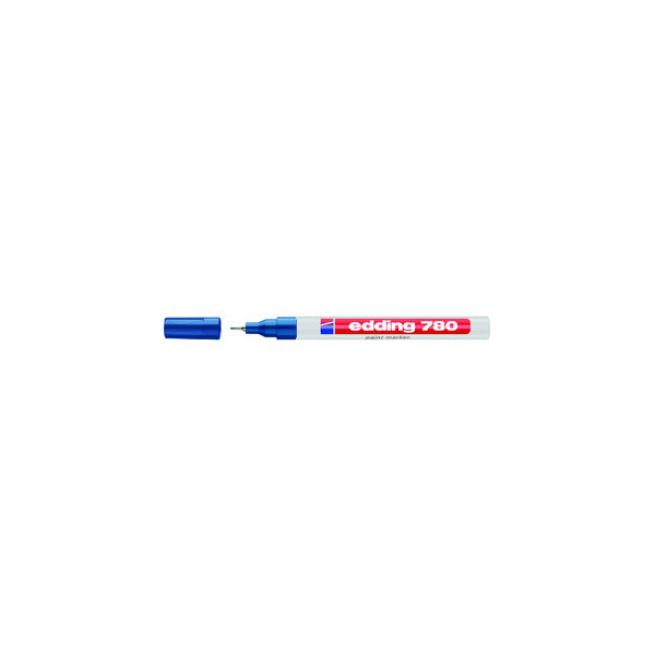 4004764023097 - edding 780 Permanent Lackmarker Blau Extra Fein Nadelspitze 08 mm