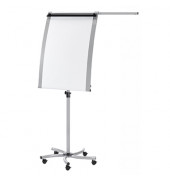 Flipchart EuroLine Mobil 70x103cm silber auf Rollen