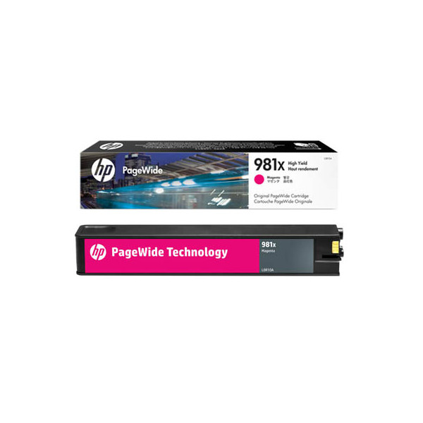 0889296095262 - 981X - Hohe Ergiebigkeit - Magenta - Original - PageWide - Tintenpatrone - für PageWide Enterprise Color 556dn 556xh (L0R10A)