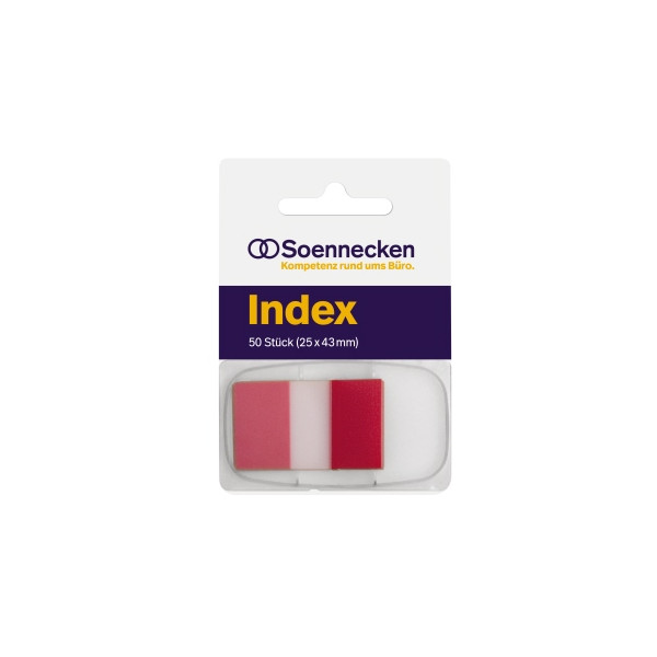 4003630143501 - Index Haftstreifen 5821 25x43mm rot 4003630143501 Soennecke