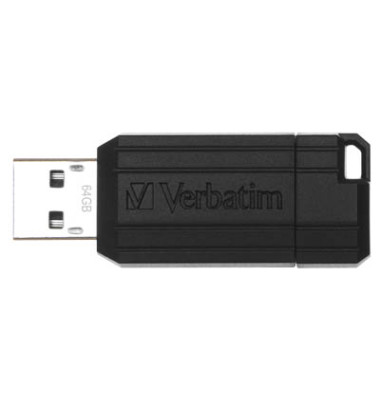 USB-Stick Store'n'Go Pin Stripe USB 2.0 schwarz 64 GB