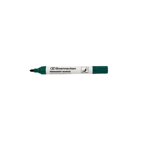 4003630134783 - Permanentmarker 15-4mm grün 15-4mm grün Schreibfarbe grün - Soennecken