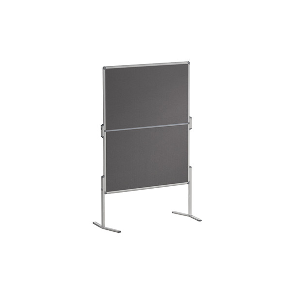 4016946207911 - Moderationstafel Pro MT880312 120x150cm Filz + Filz (beidseitig) pinnbar klappbar grau + grau 4016946207911 Franken