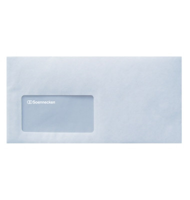 Briefumschlag 2929, Din Lang, mit Fenster, selbstklebend, 75g, weiß