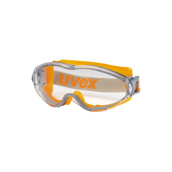 4031101188065 - - Vollsichtbrille ultrasonic supravision excellence orange-grau-klar geeignet für Brillenträger - mit Seitenschutz Schutzbrille