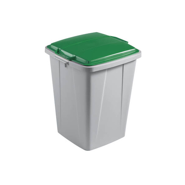 4005546911502 - Abfalleimer DURABIN FLIP VEH2012032 52x61x49cm grau grün 4005546911502 Durable