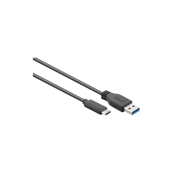 Goobay USB-C Stecker 67890 USB 3.0 A-Stecker 1m sw - Bürobedarf