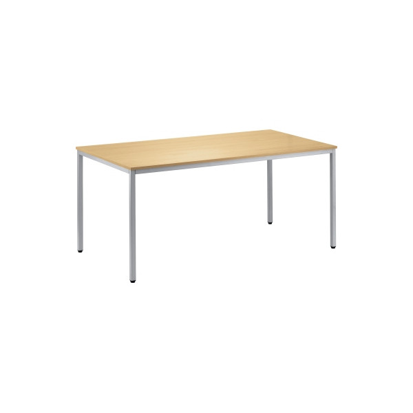 4003969023901 - Konferenztisch Line 810004272 72cm (H) 160x80cm (BxT) rechteckig buche   silber 4003969023901 Soennecken