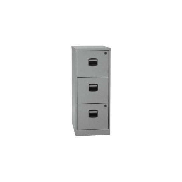 5020073788457 - BISLEY Home PFA 3 Hängeregistraturschrank silber 3 Schubladen 413 x 400 x 1015 cm