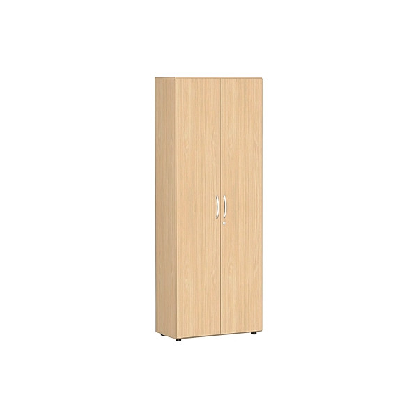 4038933481869 - Akten- Garderobenschrank Flex S-386128BB Holz abschließbar 2 OH 80 x 216 x 42 cm buche 4038933481869 Geramöbel