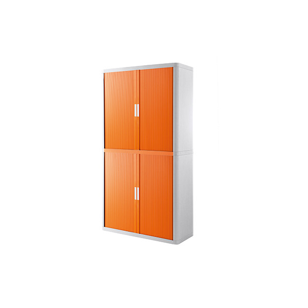 3660141929492 - Aktenschrank easy Office E2CT0010100063 Kunststoff Stahl abschließbar 4 OH 110 x 204 x 415 cm orange weiß