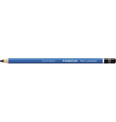 Bleistift Mars Lumograph 100-9B blau 9B