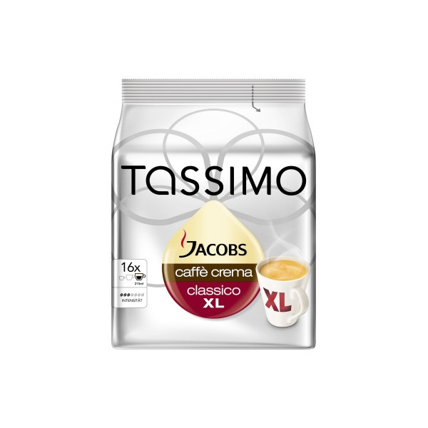 8711000500033 - TASSIMO JACOBS CAFFÈ CREMA CLASSICO XL Kaffeediscs Arabica- und Robustabohnen mild 16 Portionen