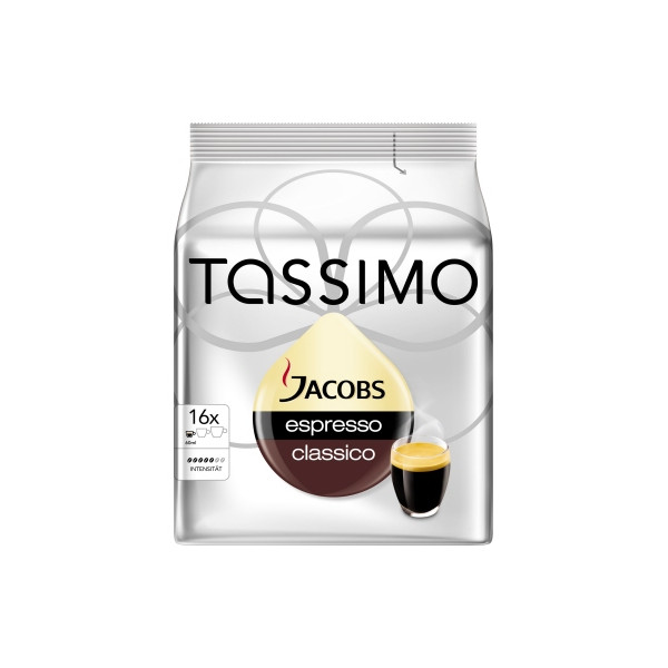 8711000500552 - TASSIMO JACOBS ESPRESSO CLASSICO Kaffeediscs Arabica- und Robustabohnen kräftig 16 Portionen