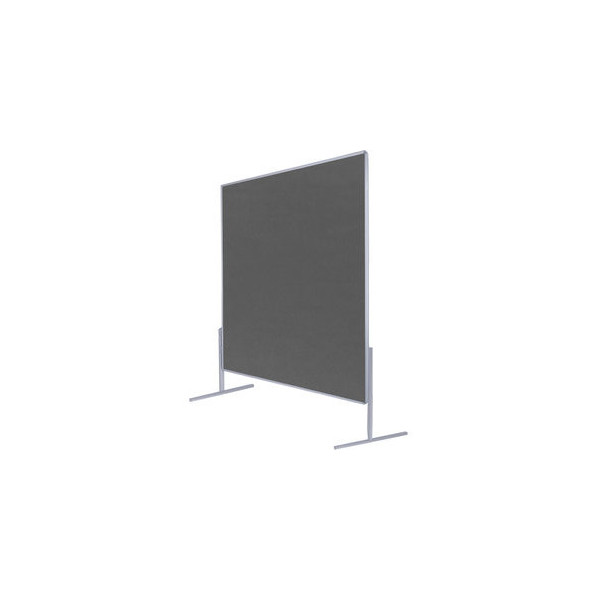 5603750122081 - Moderationstafel MOD15031661 120x150cm Filz + Filz (beidseitig) pinnbar grau + grau