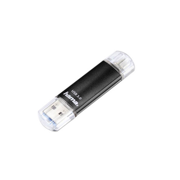 4047443266958 - USB-Stick Laeta Twin micro USB schwarz 32 GB 4047443266958 Hama