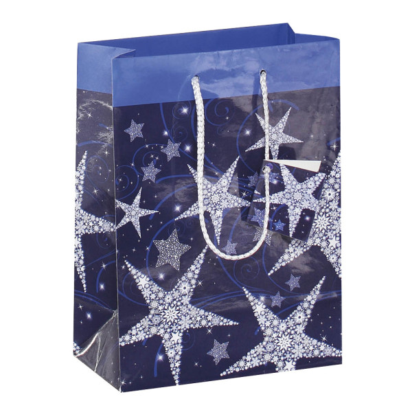 4004360845017 - Geschenktasche Shining Stars für Weihnachten kleine Ausführung 5 Stück Glanzlackierung B 170 x T 90 x H 320 mm Papier