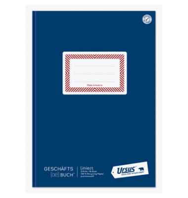 Ö-Geschäftsbuch 608394 blau A4 liniert 70g 96 Blatt 192 Seiten