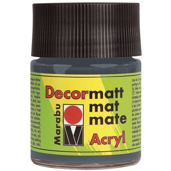 4007751097262 - Acrylfarbe Decormatt 1401 05 079 dunkelgrau 50ml 50 Milliliter