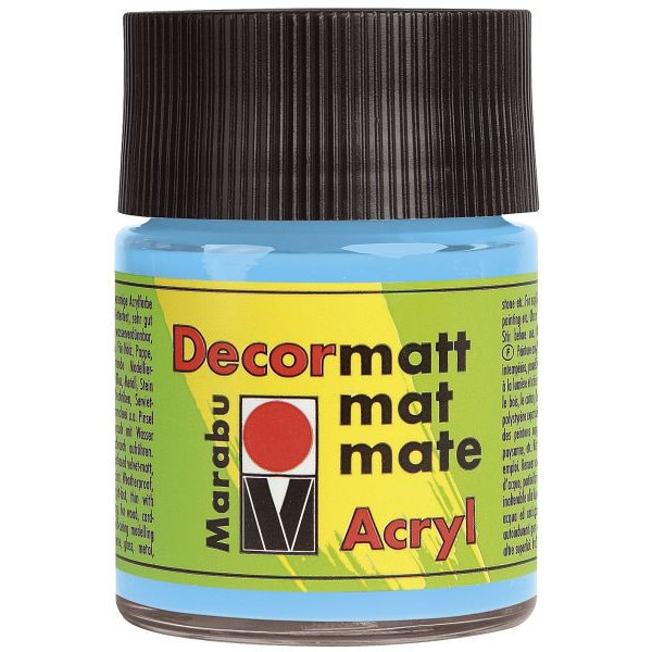 4007751097279 - Acrylfarbe Decormatt 1401 05 090 hellblau 50ml 50 Milliliter