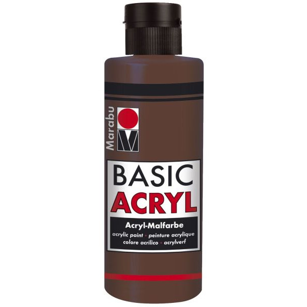 4007751115157 - Acrylmalfarbe Basic Acryl 1200 04 040 mittelbraun 80ml 80 Milliliter