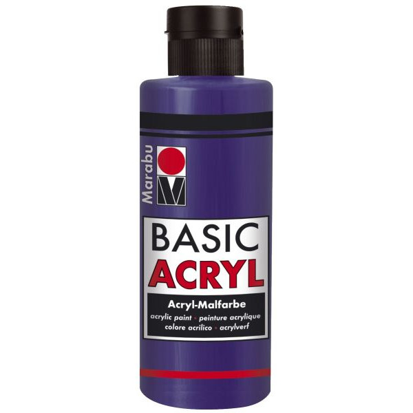 4007751115195 - Acrylmalfarbe Basic Acryl 1200 04 051 violett dunkel 80ml 80 Milliliter